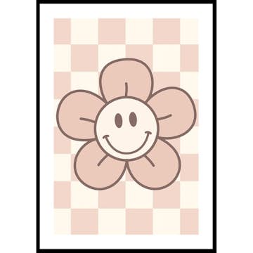 Poster Gallerix Pink Smiley Flower