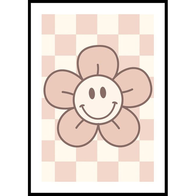 Poster Gallerix Pink Smiley Flower