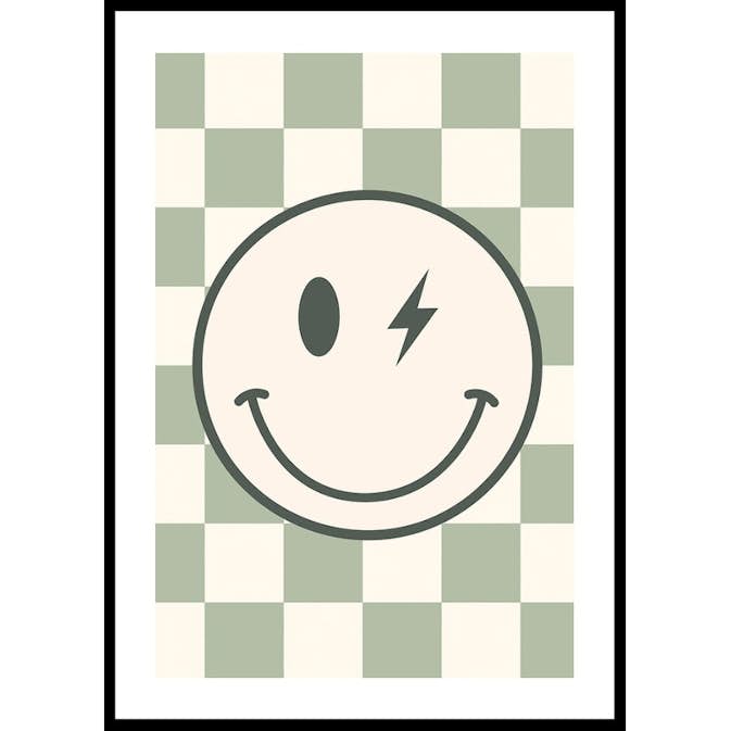 Poster Gallerix Green Smiley Flash