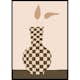 Poster Gallerix Checkered Vintage Vase No1