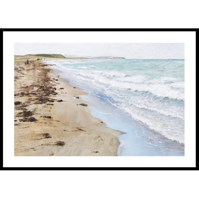 Poster Gallerix Strandbillede Fra Hellebæk By Laurits Andersen Ring