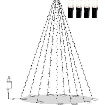 Flaggstångsbelysning Star Trading Crispy Ice White 360L