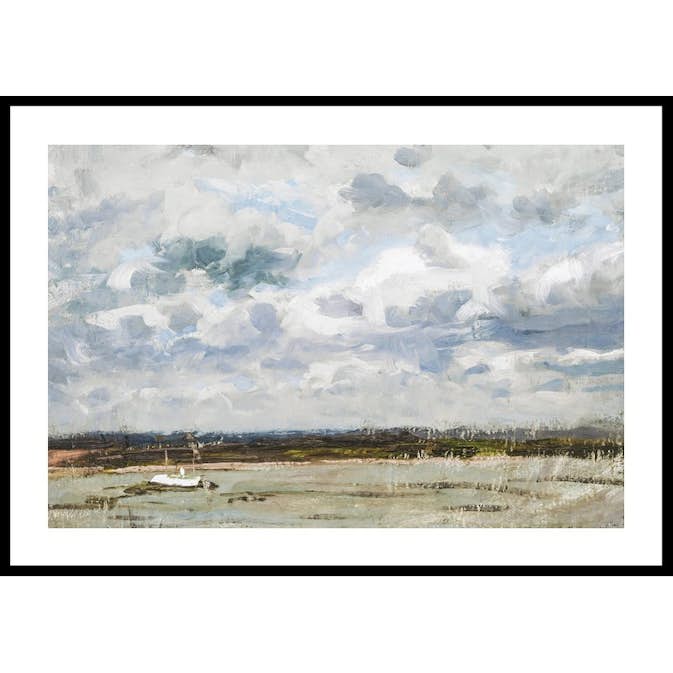 Poster Gallerix View Over The Rhine At Düsseldorf By Victor Westerholm