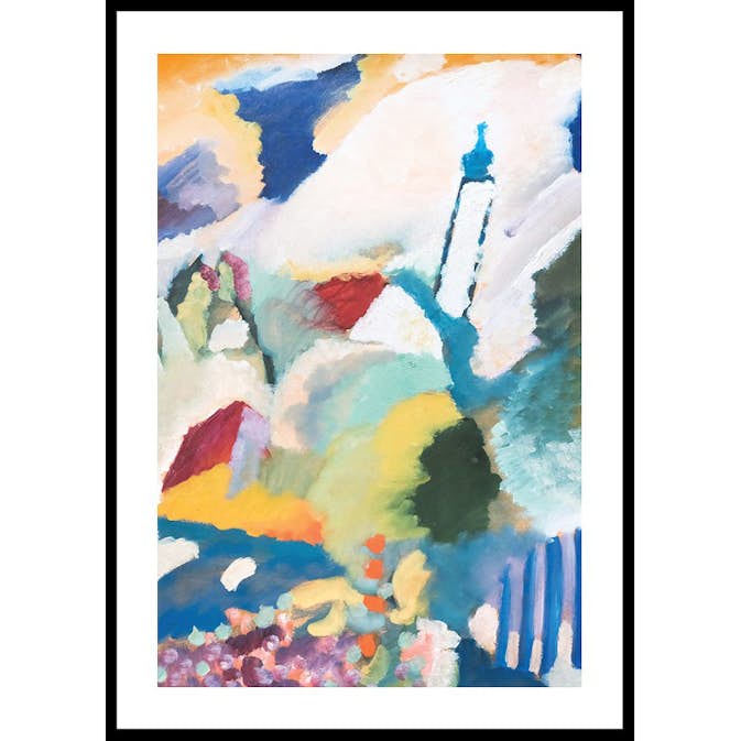 Poster Gallerix Murnaus Mit Kirche By Wassily Kandinsky