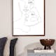 Posters Venture Home Faces Svart/vit