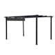 Pergola Skugga 3X4M Svart Ram Grått Tyg