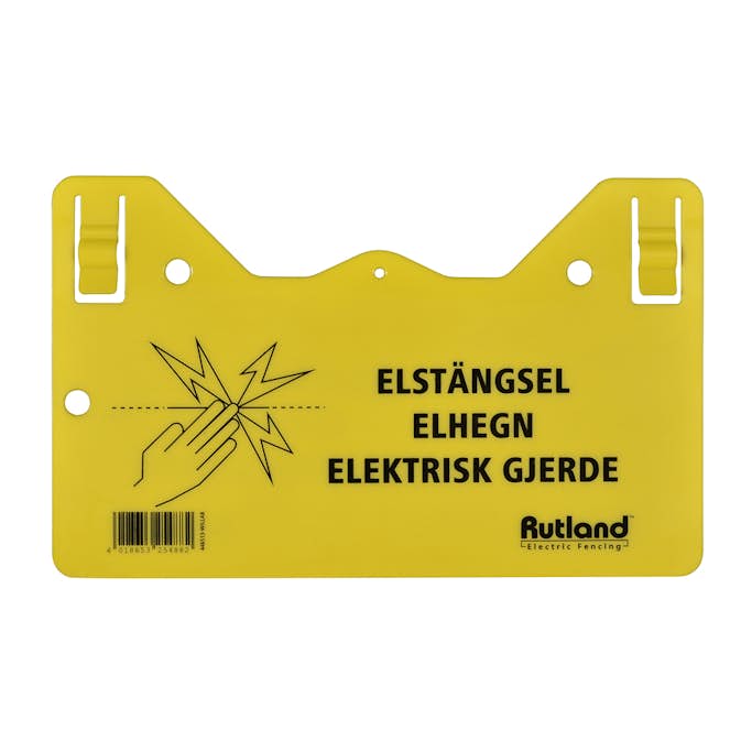 Varningsskylt Willab med tryck på båda sidor