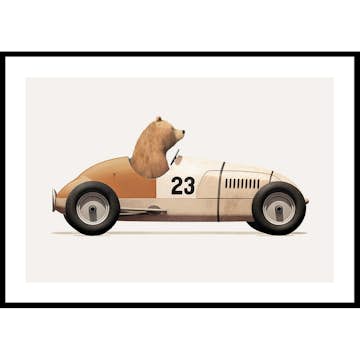Poster Gallerix Bear In Toy Car