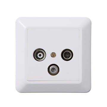 Antennuttag Elko Med Satelitutgång RS Renvit