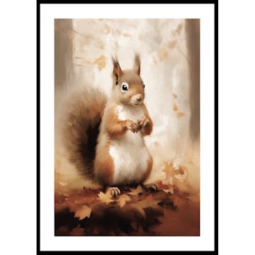 Poster Gallerix Squirrel Watercolor