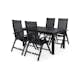 Matgrupp Comfort Garden Portland Matgrupp Utomhus 152-210x90 med 4 Monaco Light Positionsstol