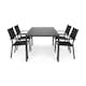 Matgrupp Comfort Garden Tunis Matgrupp Utomhus 150 med 4 Sierra Stapelstol