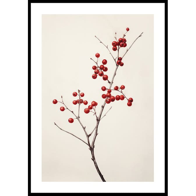 Poster Gallerix Branch And Red Berries