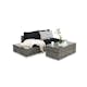 Loungegrupp Comfort Garden Bahamas 2-sits med Avslut och Utebord Utomhus