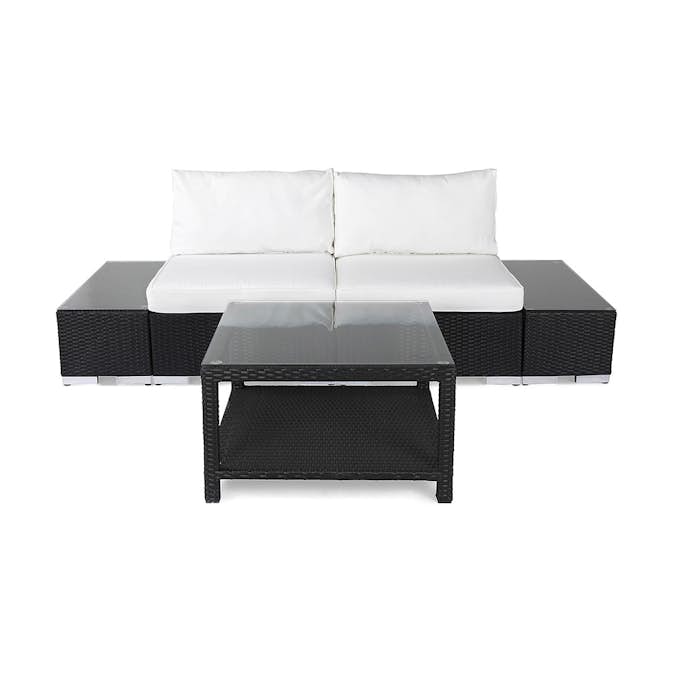 Loungegrupp Comfort Garden Bahamas Soffa 2-sits med Utebord 75x75 Utomhus
