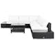 Loungegrupp Comfort Garden Bahamas 5-sits Svart Utomhus