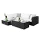 Loungegrupp Comfort Garden Bahamas 4-sits med Avslut och Bord Utomhus