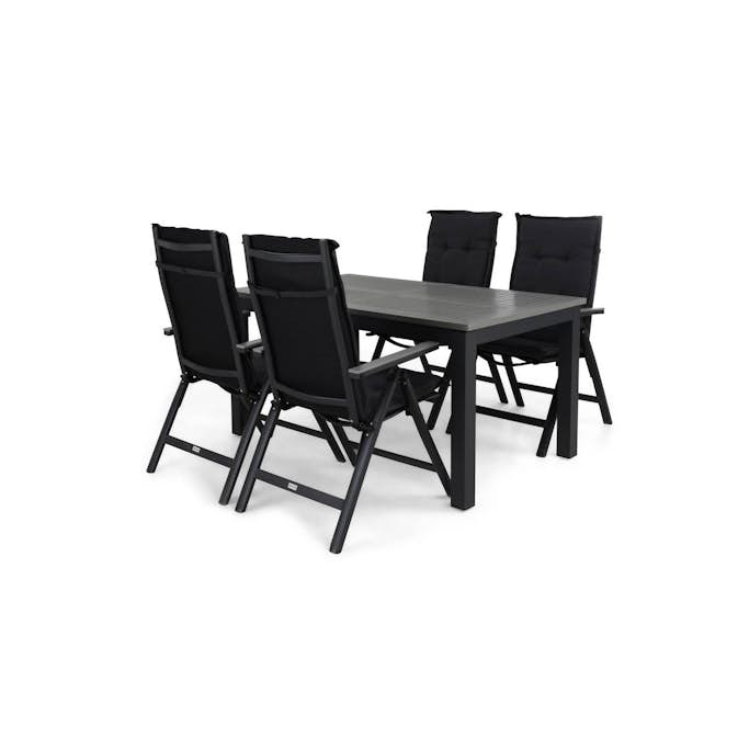 Matgrupp Comfort Garden Monaco Matgrupp Utomhus 152-210x90 med 4 Maggie Positionsstol m Dyna