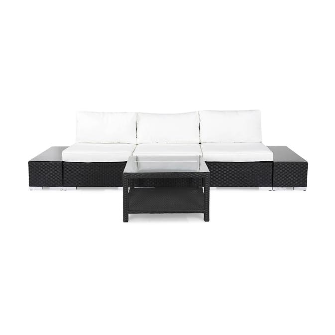 Loungegrupp Comfort Garden Bahamas Soffa 3-sits med Utebord 75x75 Utomhus