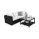 Loungegrupp Comfort Garden Bahamas 2-sits med Bord med Hylla Utomhus