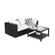 Loungegrupp Comfort Garden Bahamas 2-sits med Bord med Hylla Utomhus