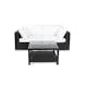 Loungegrupp Comfort Garden Bahamas 2-sits med Bord med Hylla Utomhus