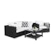 Loungegrupp Comfort Garden Bahamas 3-sits med Utebord 75x75 och Utefåtölj Utomhus