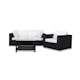 Loungegrupp Comfort Garden Bahamas 3-sits med Utebord 75x75 och Utefåtölj Utomhus