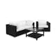 Loungegrupp Comfort Garden Bahamas 3-sits med Utebord 75x75 och Utefåtölj Utomhus