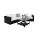 Loungegrupp Comfort Garden Bahamas 3-sits med Utebord 75x75 och Utefåtölj Utomhus