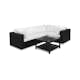Loungegrupp Comfort Garden Bahamas 4-sits Hörn och Utebord 75x75 Utomhus