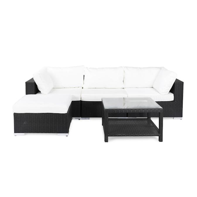 Loungegrupp Comfort Garden Bahamas 4-sits med Divan och Utebord 75x75 Utomhus