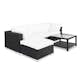 Loungegrupp Comfort Garden Bahamas 4-sits med Divan och Utebord 75x75 Utomhus