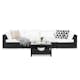 Loungegrupp Comfort Garden Bahamas 4-sits Rak med Utebord Utomhus