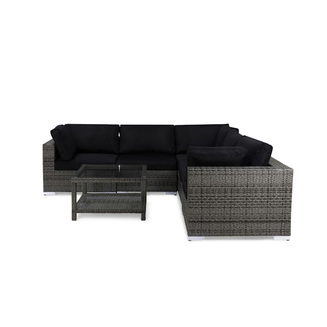 Loungegrupp Comfort Garden Bahamas 5-sits med Utebord 9 Utomhus