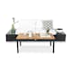 Loungegrupp Comfort Garden Bahamas Soffa 2-sits med Utebord Svart/Teak Utomhus