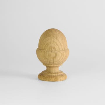 Ändknopp Herrljunga Ledstångsfabrik Svarvad K19 Ek