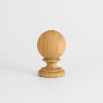 Ändknopp Herrljunga Ledstångsfabrik Svarvad K9 Ek