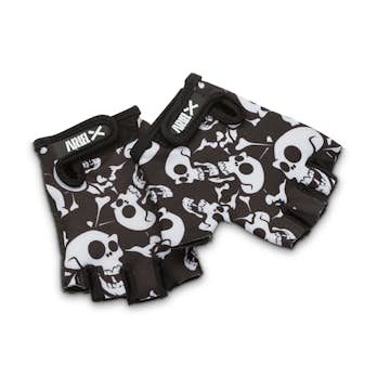 Cykelhandske Briv Junior Skulls Svart/Vit