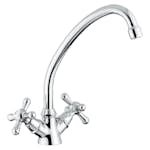 Köksblandare Sunwind Tvågreppsblandare Nickel Svängbar Pip