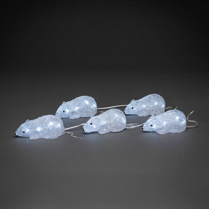 Dekorationsbelysning Gnosjö Konstsmide Möss