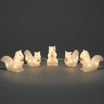 Dekorationsbelysning Gnosjö Konstsmide Ekorrar 5 st LED
