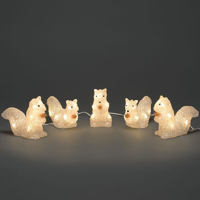Dekorationsbelysning Gnosjö Konstsmide Ekorrar 5 st LED