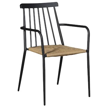 Trädgårdsstol ENVY DESIGN Natur/Svart Utomhus