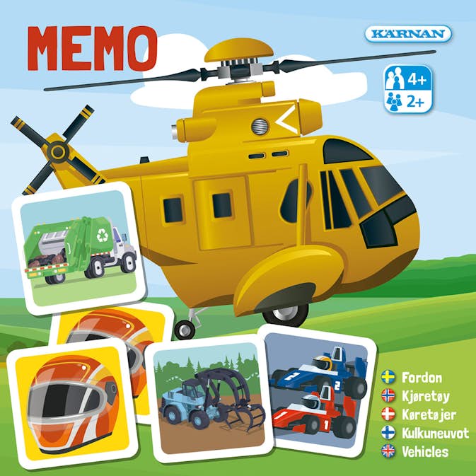 Barnspel Kärnan Memo Fordon