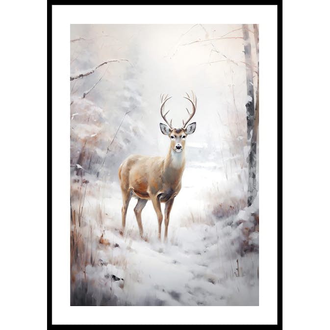 Poster Gallerix Roe Deer In Winter No2