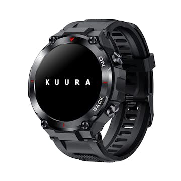 Smartwatch Kuura Sport S5 GPS V3 Svart Löparklocka med Pulsmätare