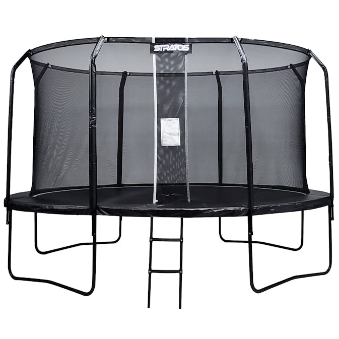 Studsmatta Stratos med Skyddsnät Premium Black Line 4,27 m