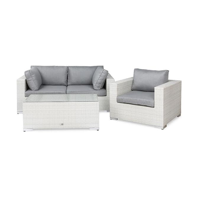 Loungegrupp Comfort Garden Bahamas Soffa 3-sits med Utebord Utomhus