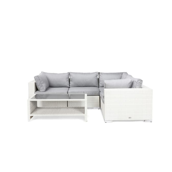 Loungegrupp Comfort Garden Bahamas 4-sits Hörn med Utebord med Hylla Utomhus